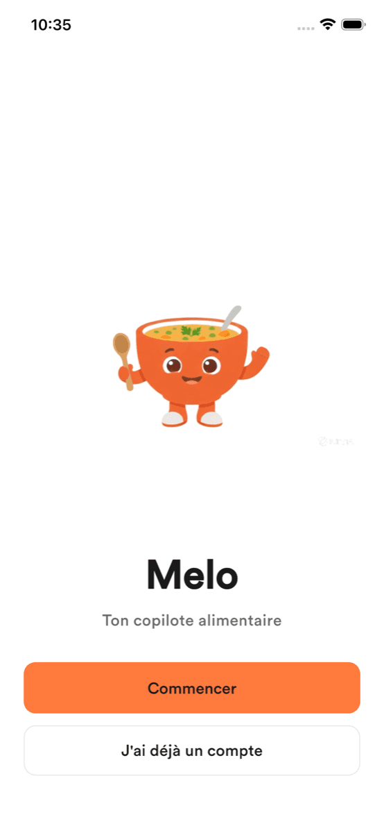 Onboarding Melo — étape 1